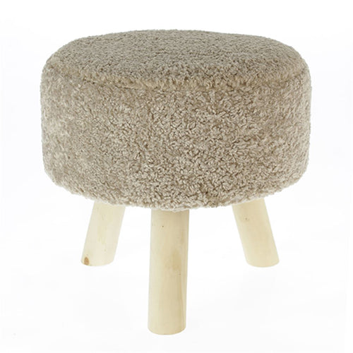 Banco c/3 Pernas Castanho Claro Texturado 33cm