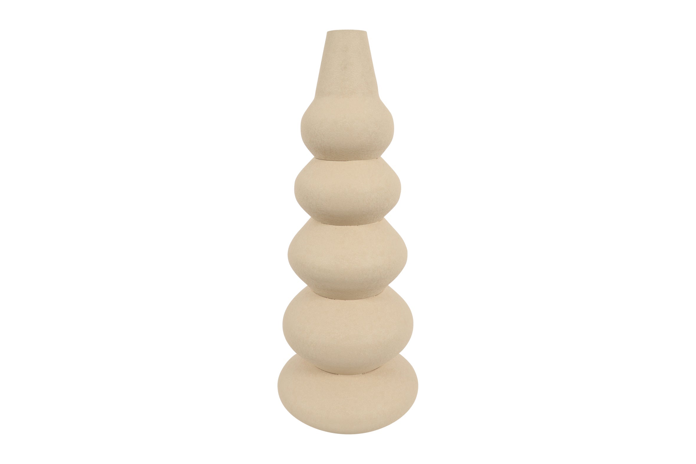 Jarra Evie Discos Creme/Bege 61x24cm