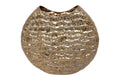 Vaso Metal Lisa Marie Listrado Dourado 53x60cm
