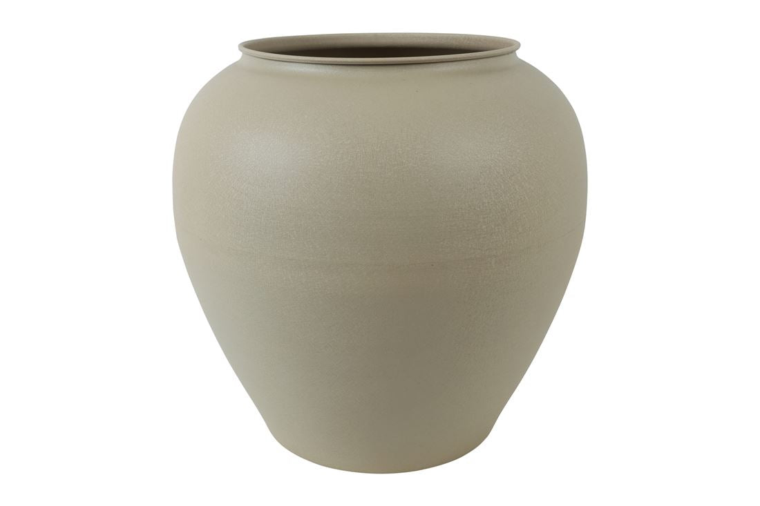 Vaso Metal Faris Pérola 40x40cm